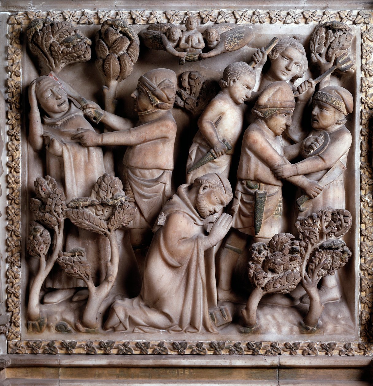 Rappresentazione del martirio di Pietro da Verona da Giovanni Balduccio