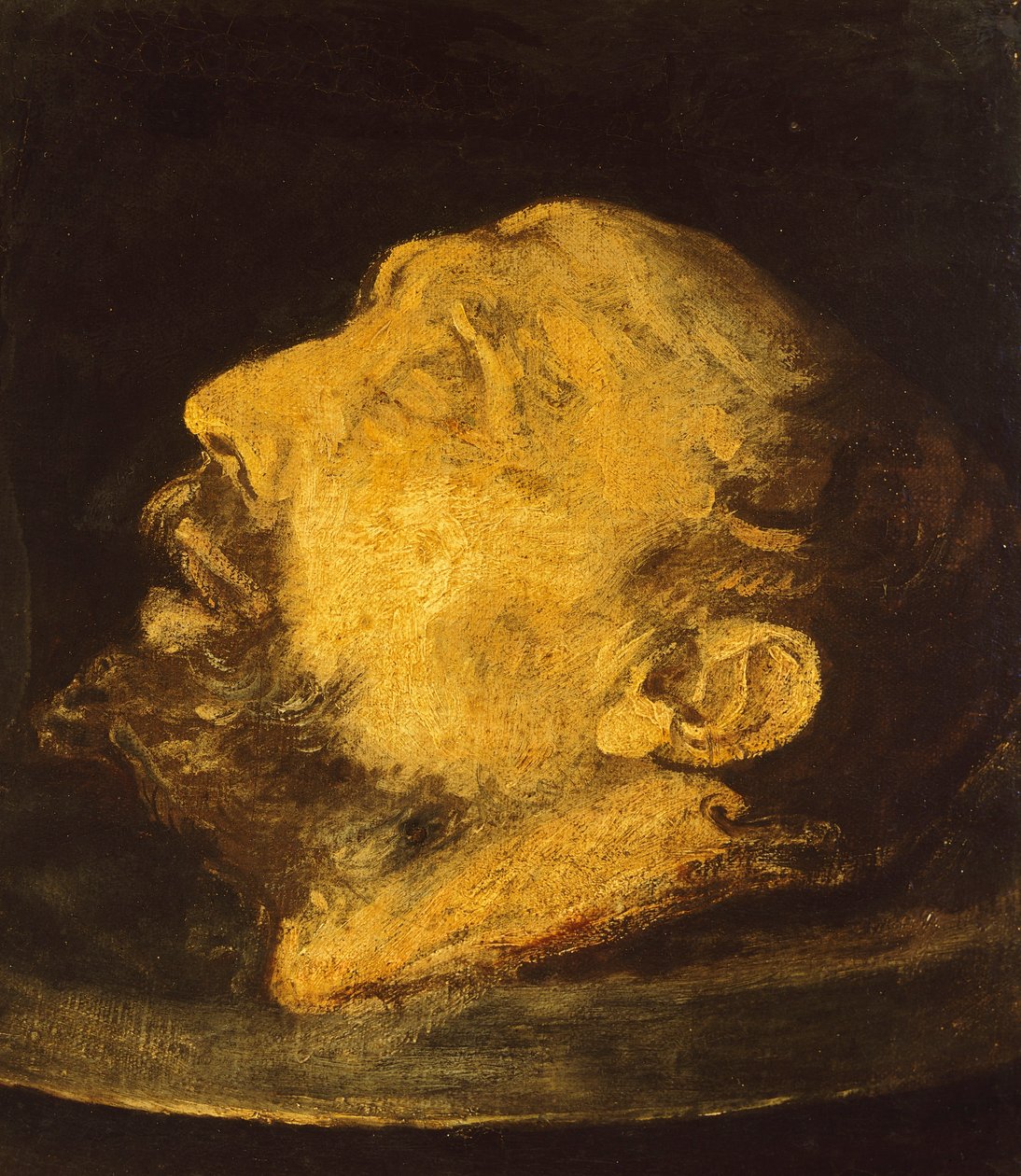 La testa di San Giovanni Battista su un piatto da Giovanni Battista (1567 1633) Crespi