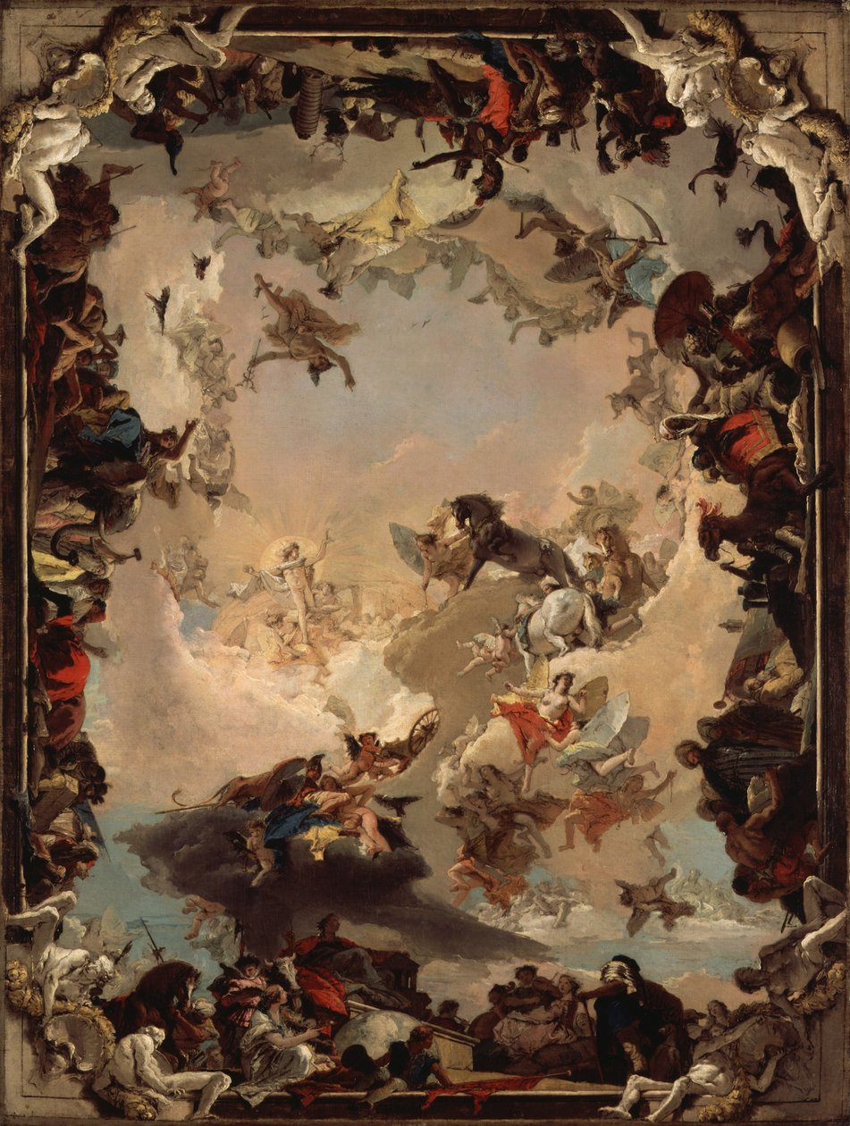 Allegoria dei pianeti e dei continenti da Giovanni Battista Tiepolo