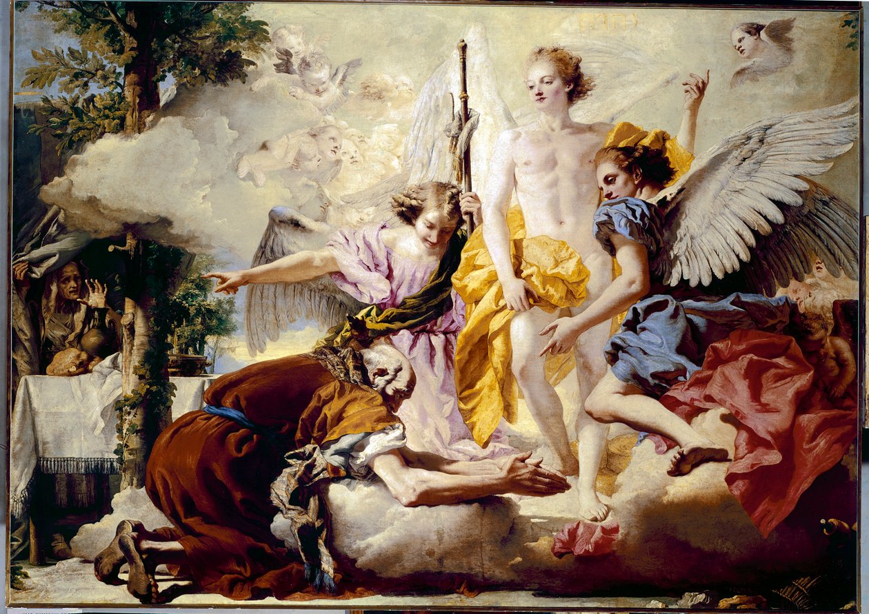 Apparizione dei tre angeli ad Abramo da Giovanni Battista Tiepolo