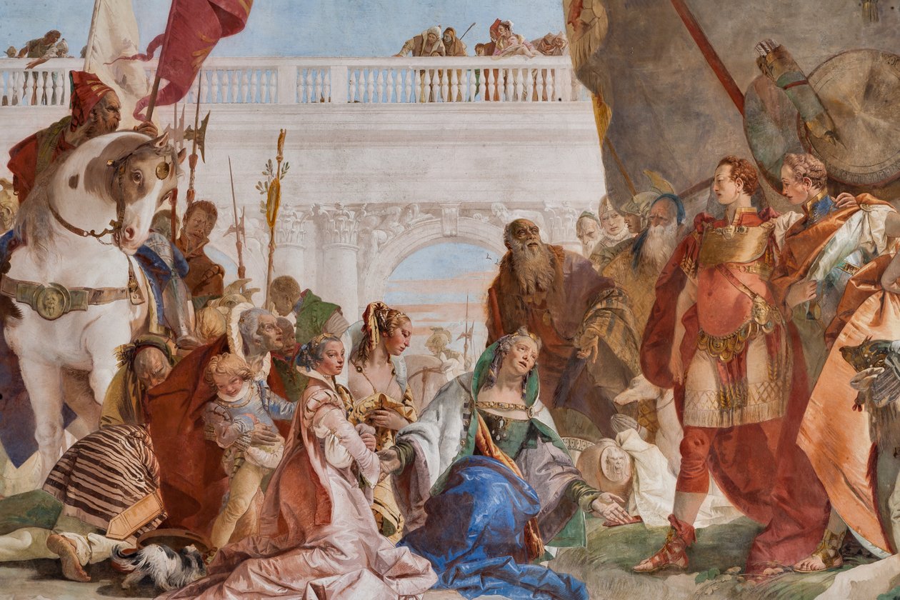 Continente di Alessandro Magno (dettaglio) da Giovanni Battista Tiepolo