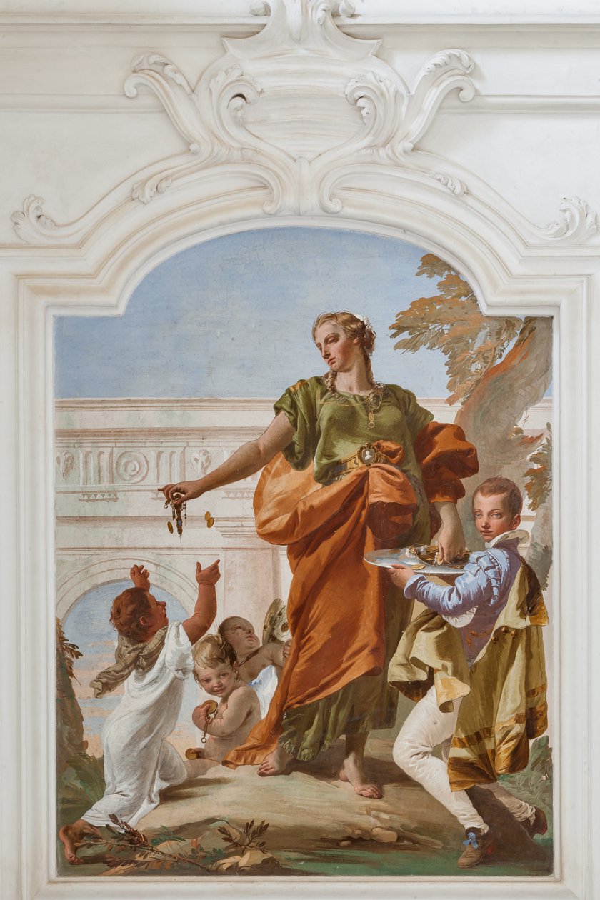 Generosità che distribuisce doni da Giovanni Battista Tiepolo