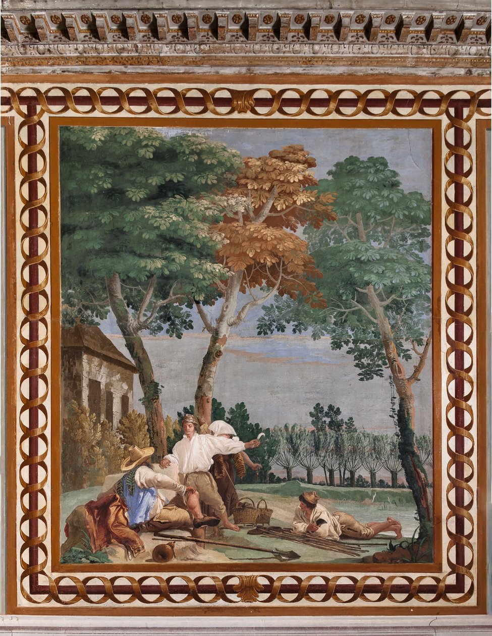 Alloggi per ospiti, la stanza delle scene rurali: "Il riposo del contadino" da Giovanni Battista Tiepolo