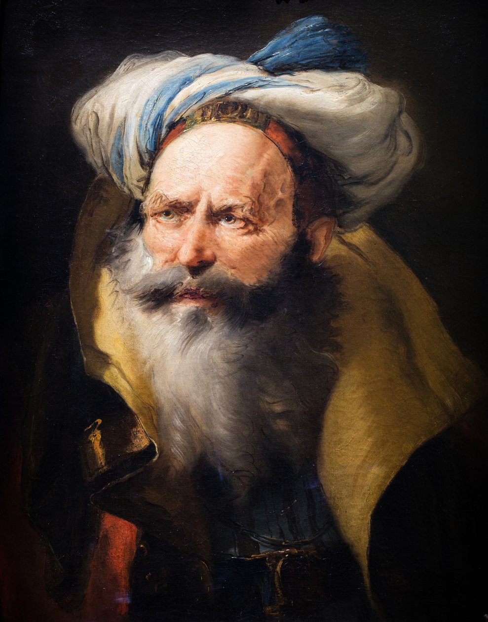 Testa di vecchio, 1752 circa (olio su tela) da Giovanni Battista (1696 1770) Tiepolo