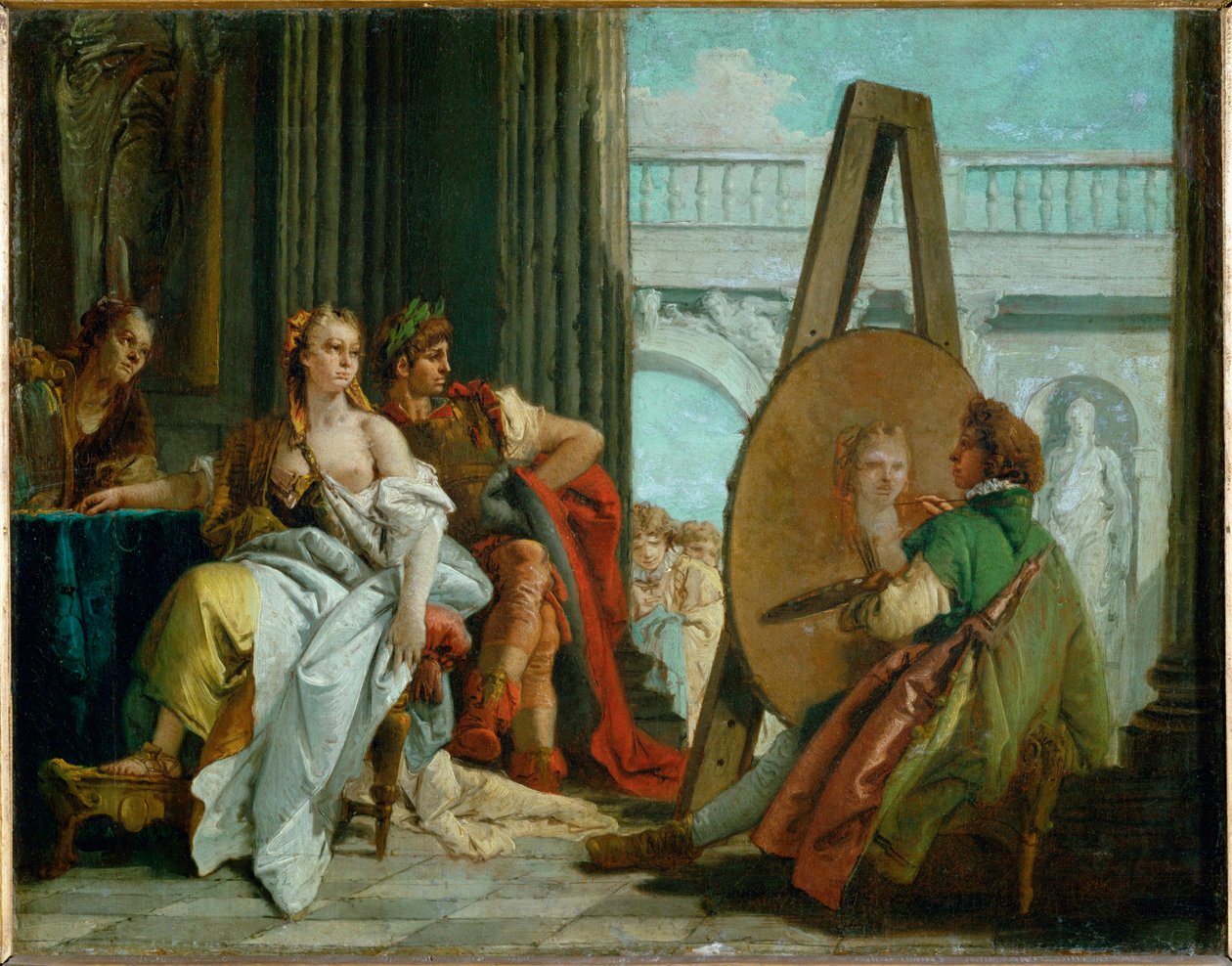 Il pittore Apelle, Alessandro Magno e Campaspe ... da Giovanni Battista (1696 1770) Tiepolo