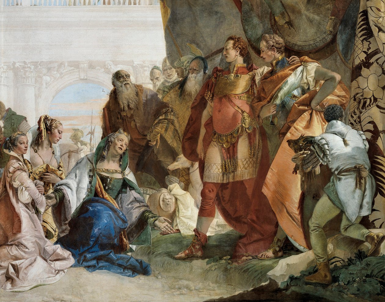 La famiglia di Dario III Codomano, (dettaglio) da Giovanni Battista Tiepolo