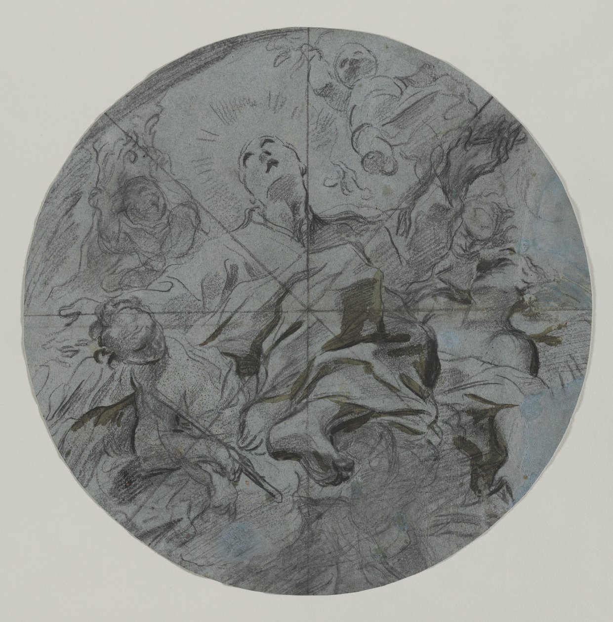 Apoteosi di un santo (recto) da Giovanni Battista Benaschi