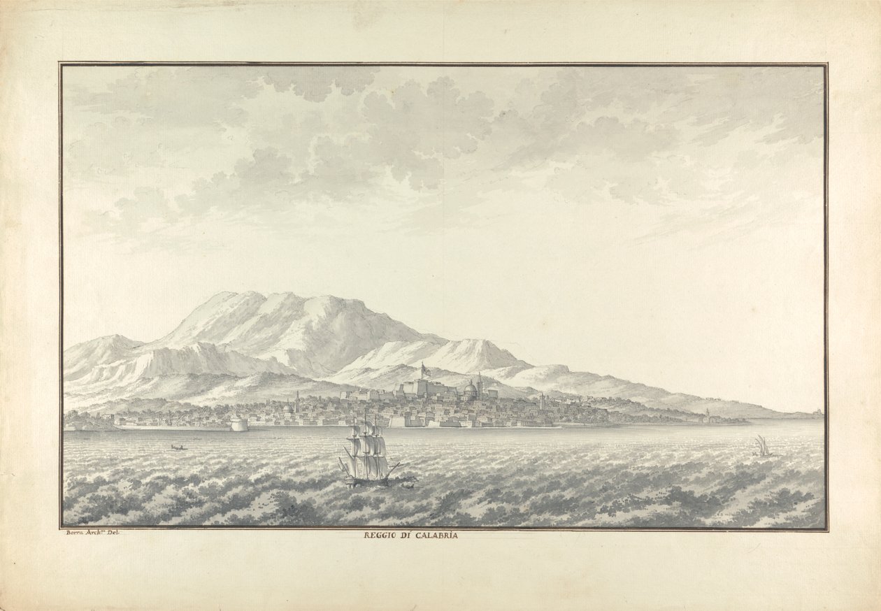 Reggio di Calabria da Giovanni Battista Borra
