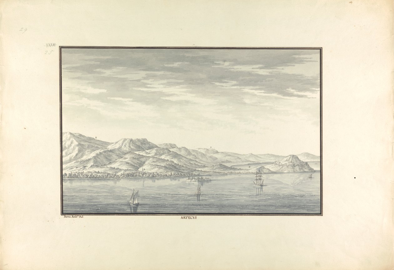 Veduta di Artaki (ora Erdek) da Giovanni Battista Borra