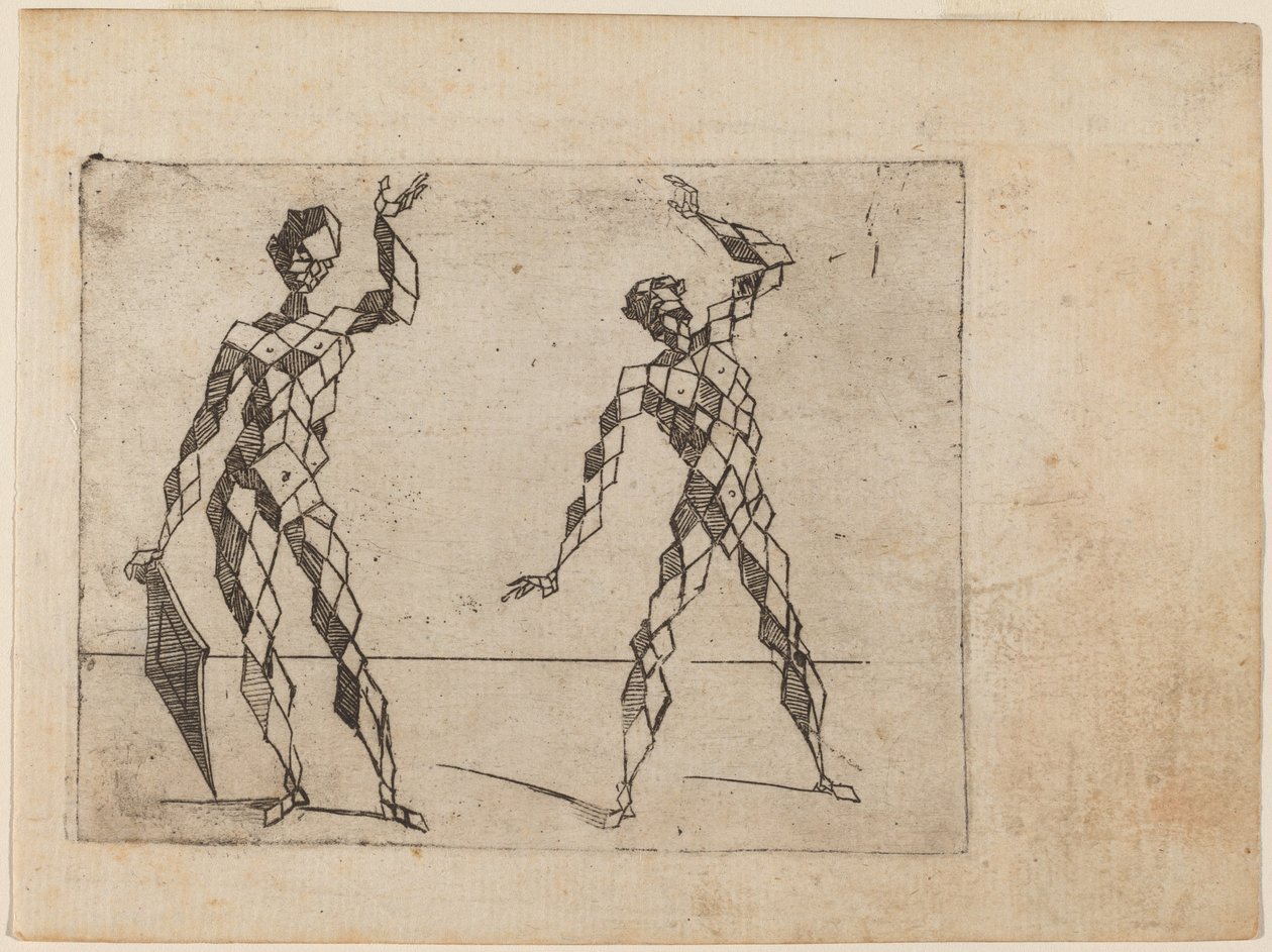 Da "Bizzarie di varie figure" da Giovanni Battista Bracelli