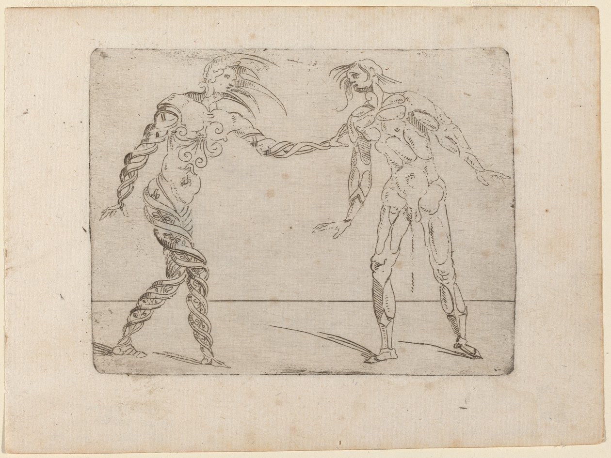 Da "Bizzarie di varie figure" da Giovanni Battista Bracelli