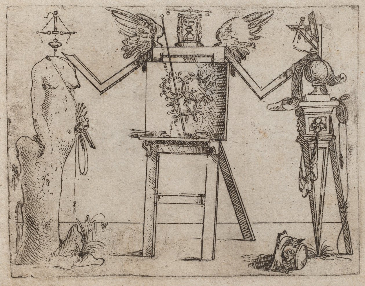Da "Bizzarie di varie figure" da Giovanni Battista Bracelli