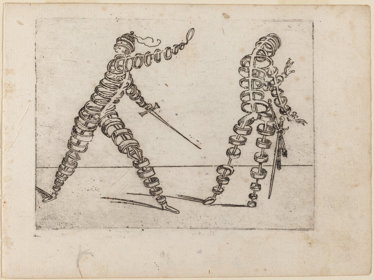 Da "Bizzarie di varie figure" da Giovanni Battista Bracelli
