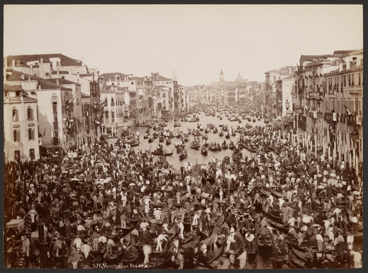 Venezia - La Regata da Giovanni Battista Brusa