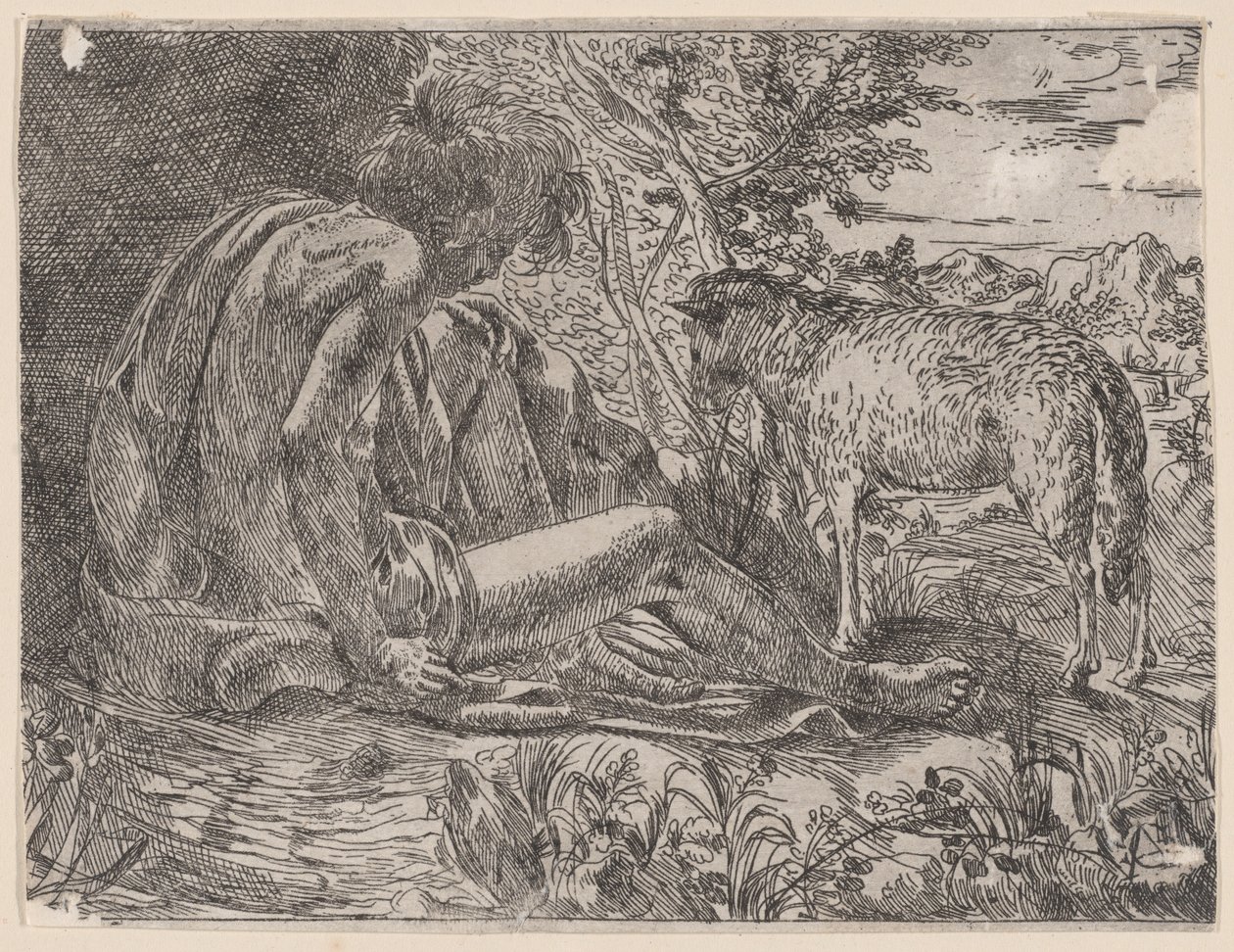 San Giovanni Battista con un agnello da Giovanni Battista Caracciolo
