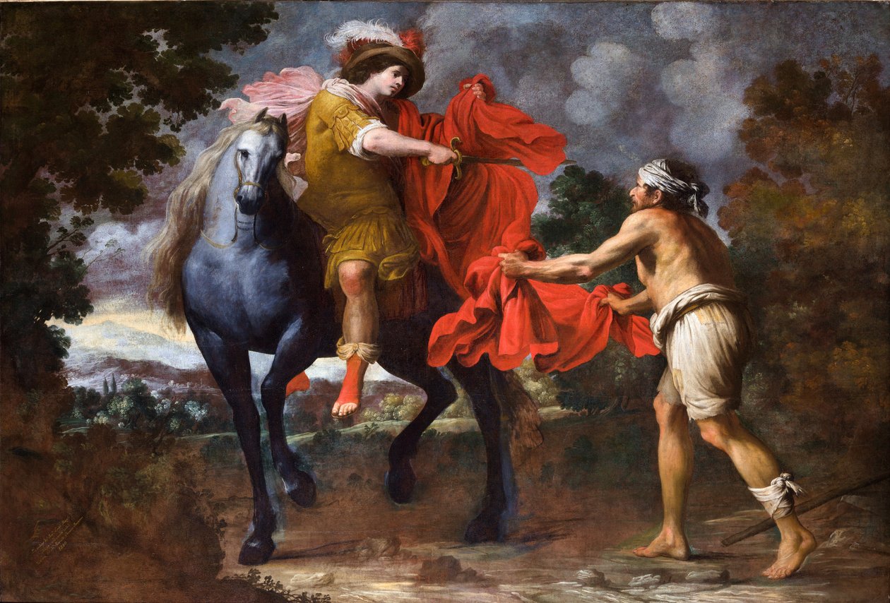 San Martino e il mendicante da Giovanni Battista Carlone