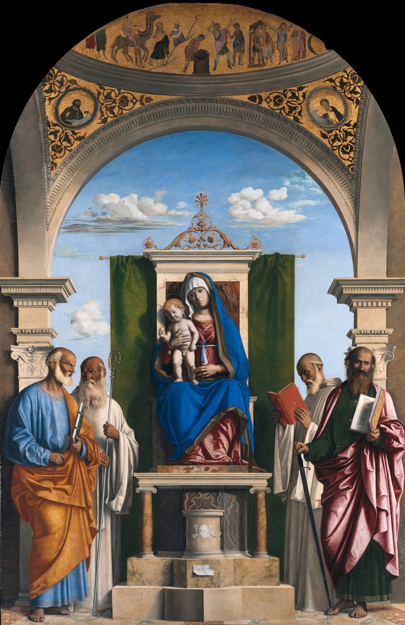 Madonna in trono con Bambino e i SS. Pietro, Romualdo, Benedetto e Paolo da Giovanni Battista Cima da Conegliano