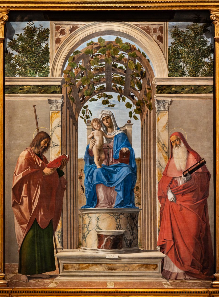 Madonna in trono con Gesù Bambino tra i santi Giacomo e Girolamo da Giovanni Battista Cima da Conegliano
