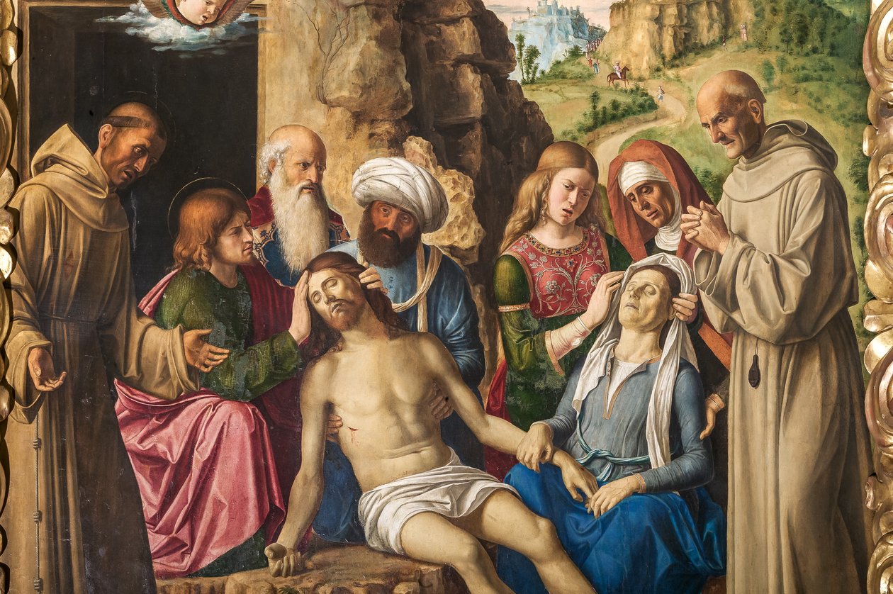 Compianto su Cristo (dettaglio) da Giovanni Battista Cima da Conegliano