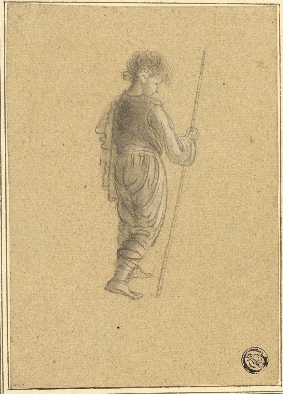 Ragazzo con bastone da Giovanni Battista Cipriani