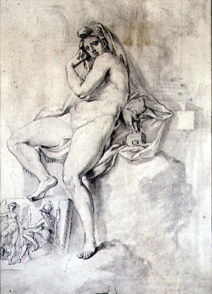 Personificazione femminile della scultura, c.1770 da Giovanni Battista Cipriani