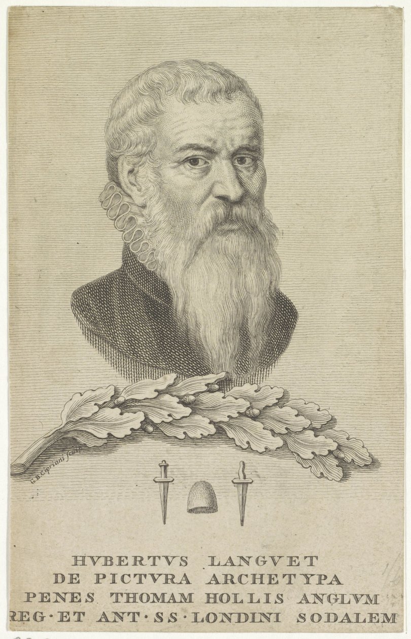 Ritratto del diplomatico Hubert Languet da Giovanni Battista Cipriani