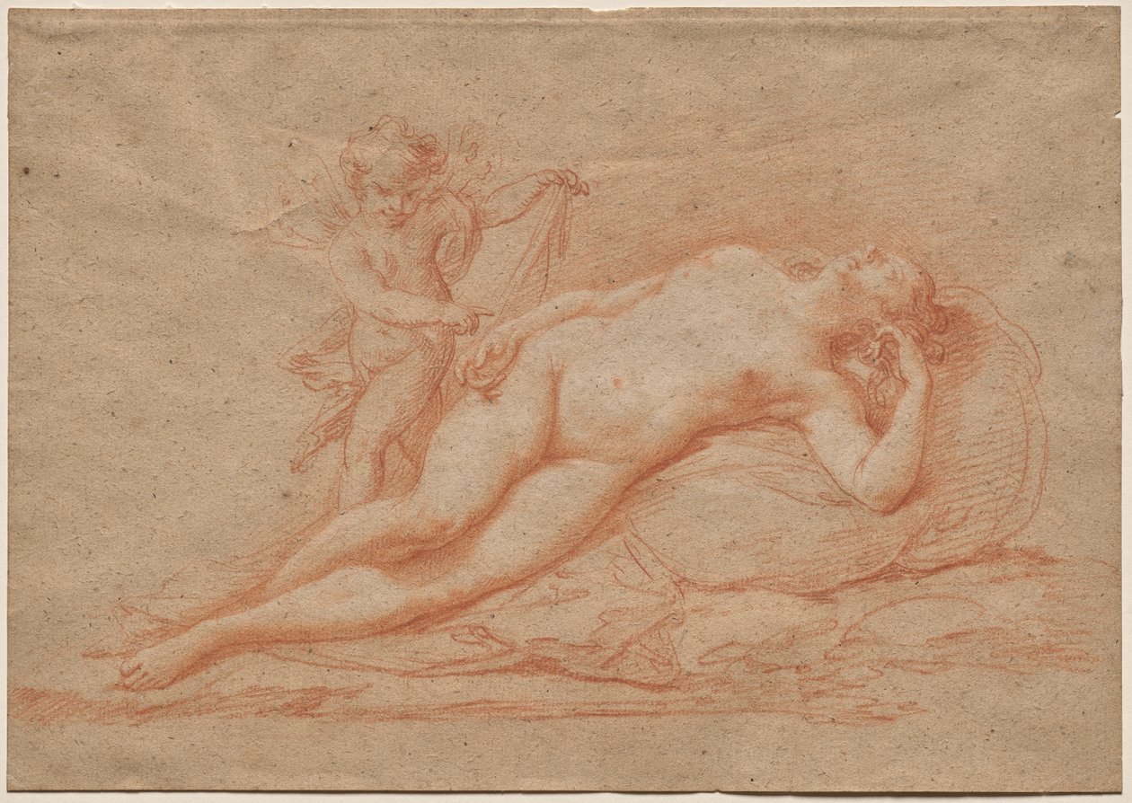 Nudo reclinato con Cupido da Giovanni Battista Cipriani