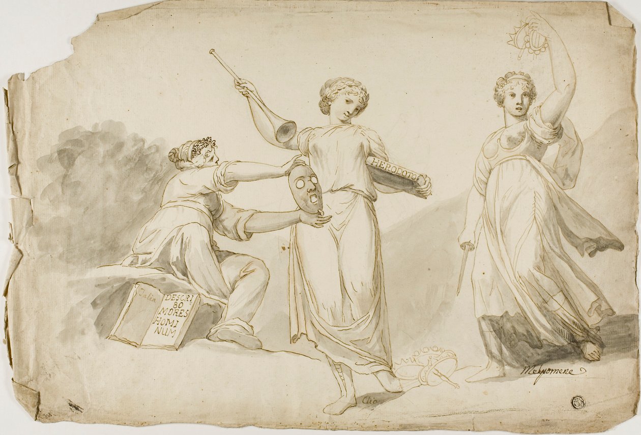 Talia, Clio e Melpomene da Giovanni Battista Cipriani