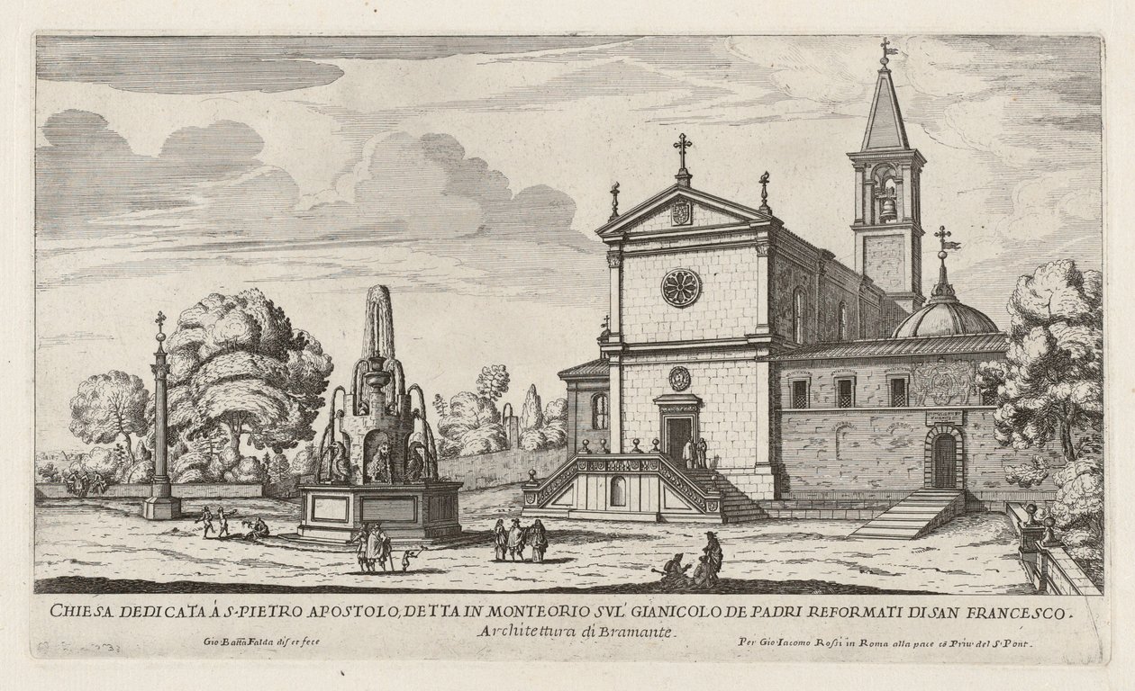 Chiesa dedicata a S. Pietro Apostolo (Chiesa di San Pietro in Montorio) da Giovanni Battista Falda