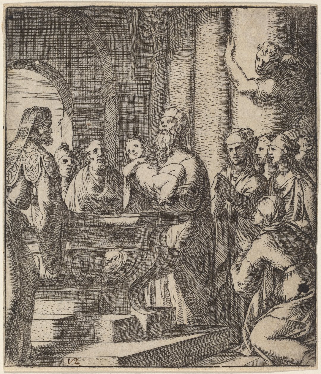 Il battesimo di Cristo da Giovanni Battista Fontana