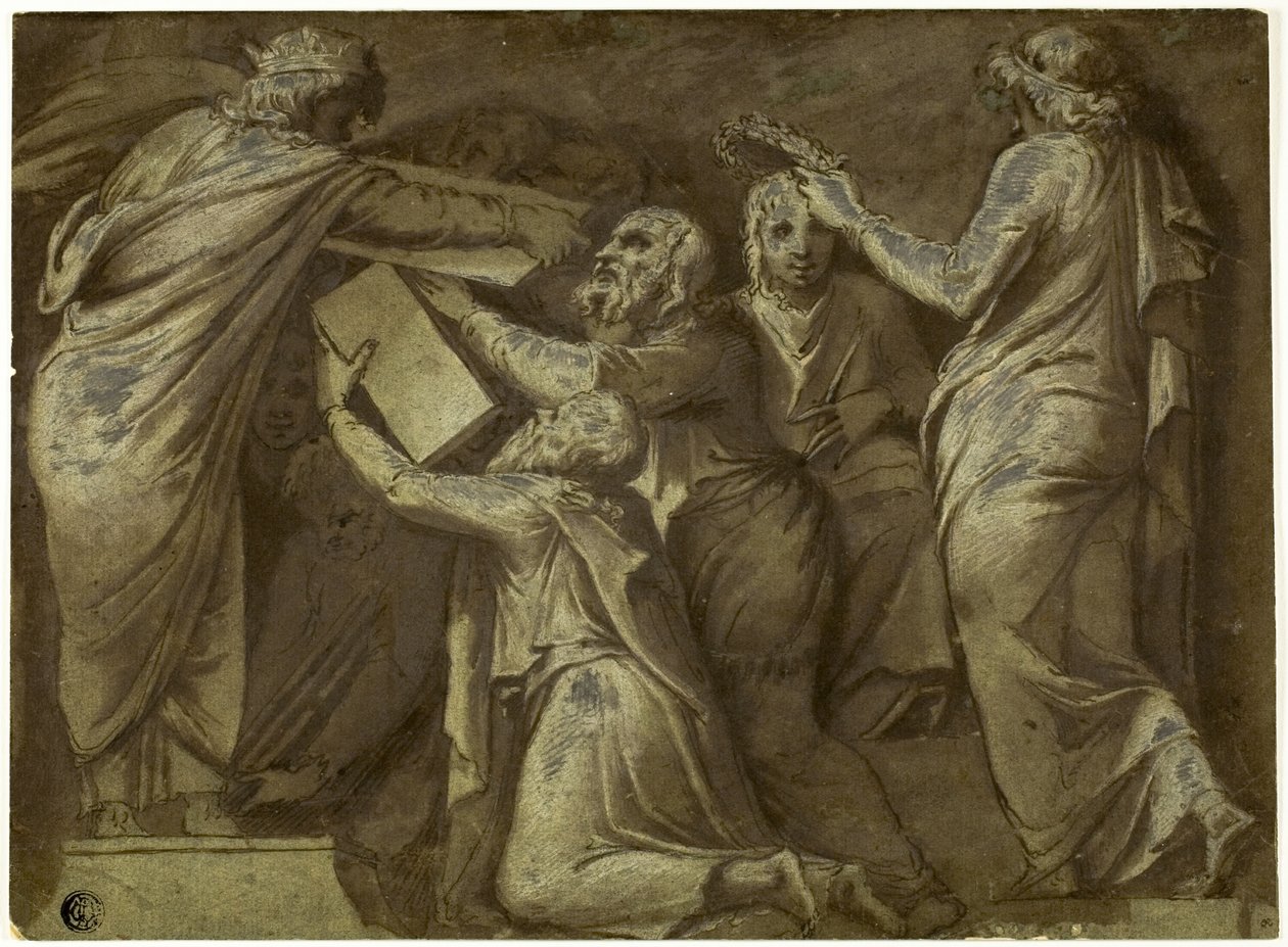 Numa Pompilio dà le leggi ai Romani da Giovanni Battista Galestruzzi