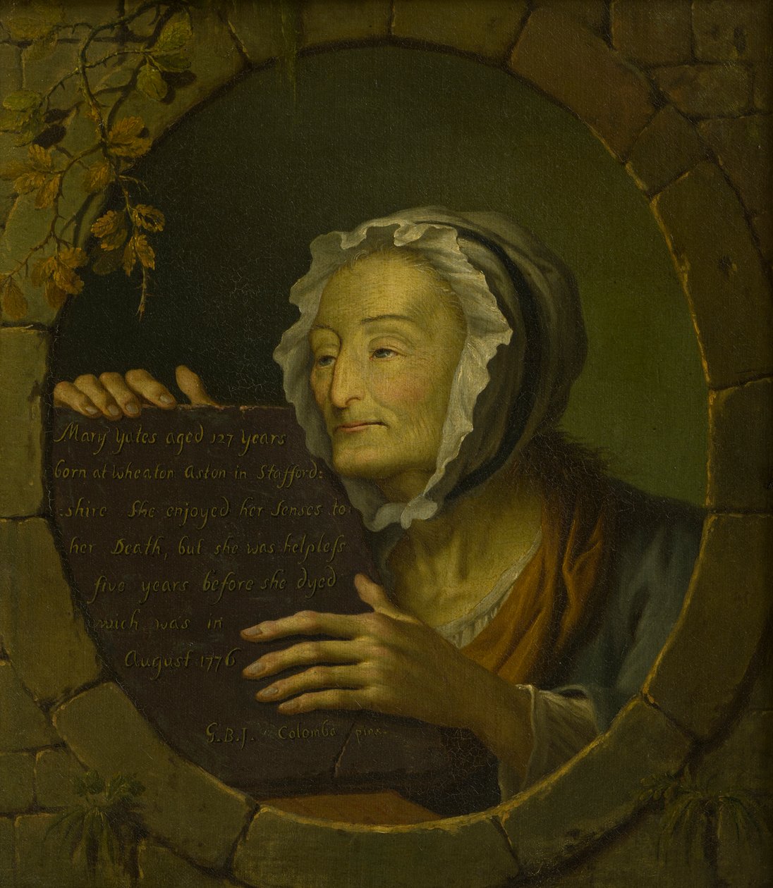 Ritratto di Mary Yates (1649-1776) da Giovanni Battista Innocenzo Colombo