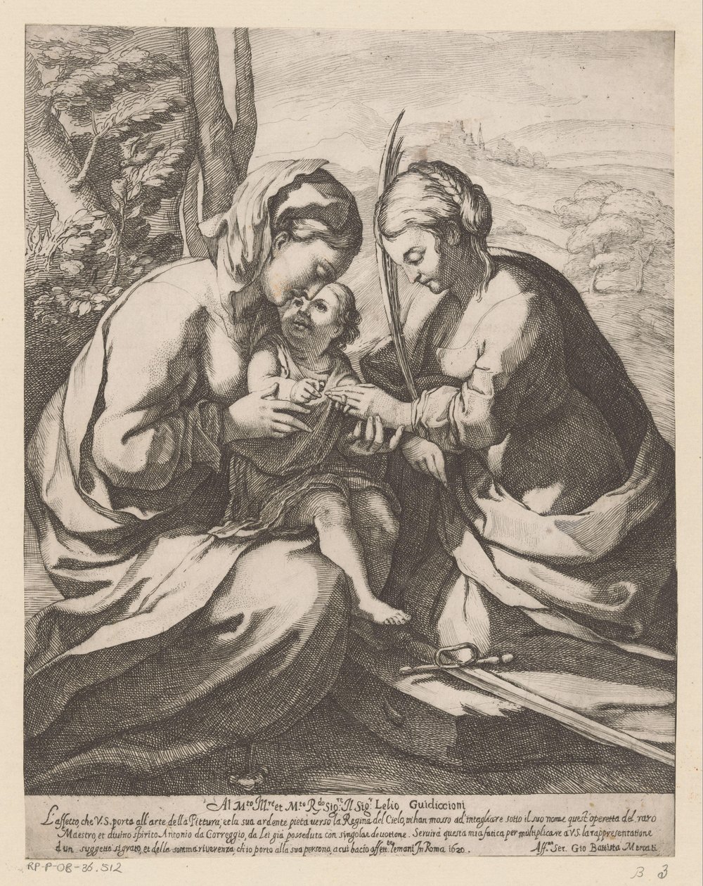 Il matrimonio mistico di Santa Caterina da Giovanni Battista Mercati