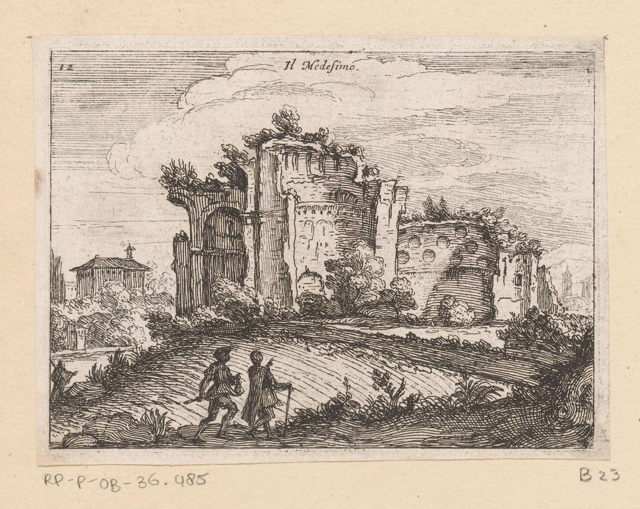Rovine in un paesaggio da Giovanni Battista Mercati