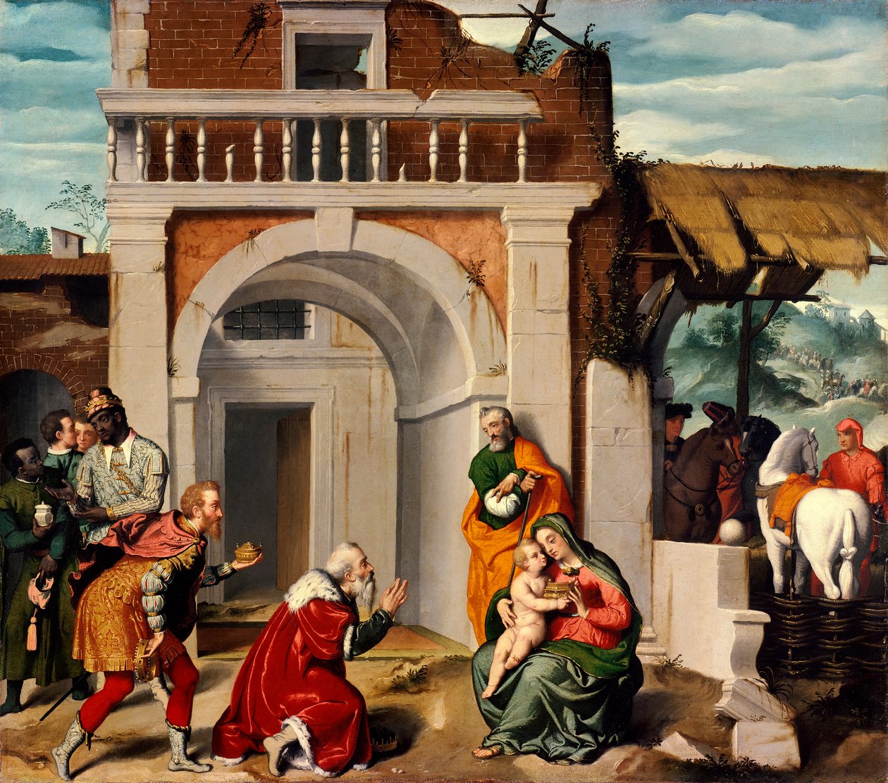 Adorazione dei Magi da Giovanni Battista Moroni