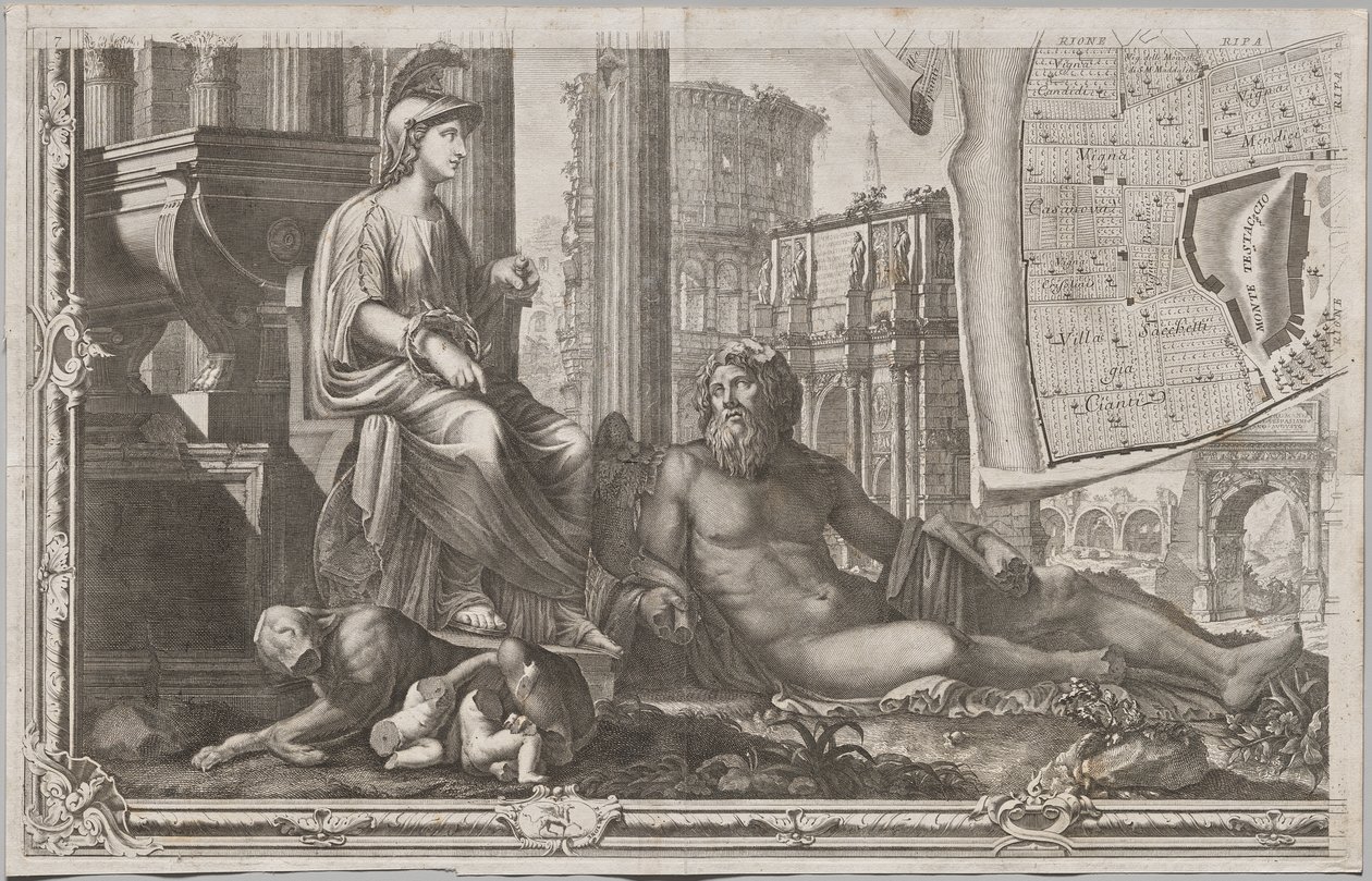 Nuova pianta di Roma data in luce da Giambattista Nolli l’anno MDCCXLVII, conosciuta come La Pianta Grande di Roma da Giovanni Battista Nolli