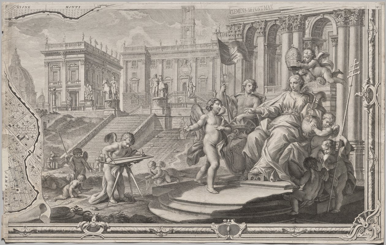 Nuova pianta di Roma data in luce da Giambattista Nolli l’anno MDCCXLVII, conosciuta come La Pianta Grande di Roma da Giovanni Battista Nolli