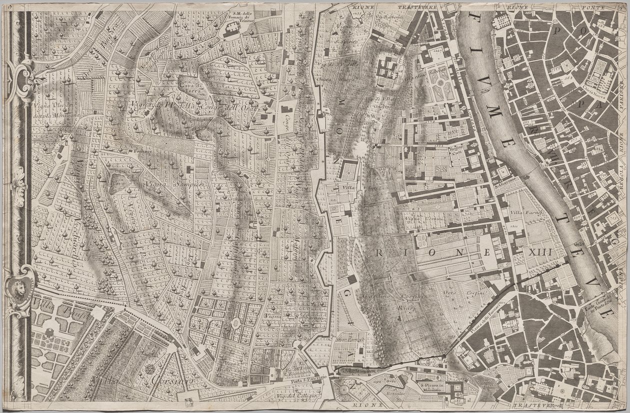 Nuova pianta di Roma data in luce da Giambattista Nolli l’anno MDCCXLVII, conosciuta come La Pianta Grande di Roma da Giovanni Battista Nolli