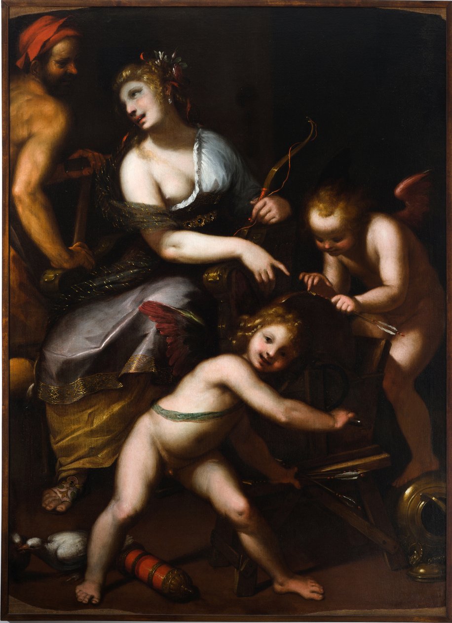 La preparazione delle frecce di Cupido da Giovanni Battista Paggi