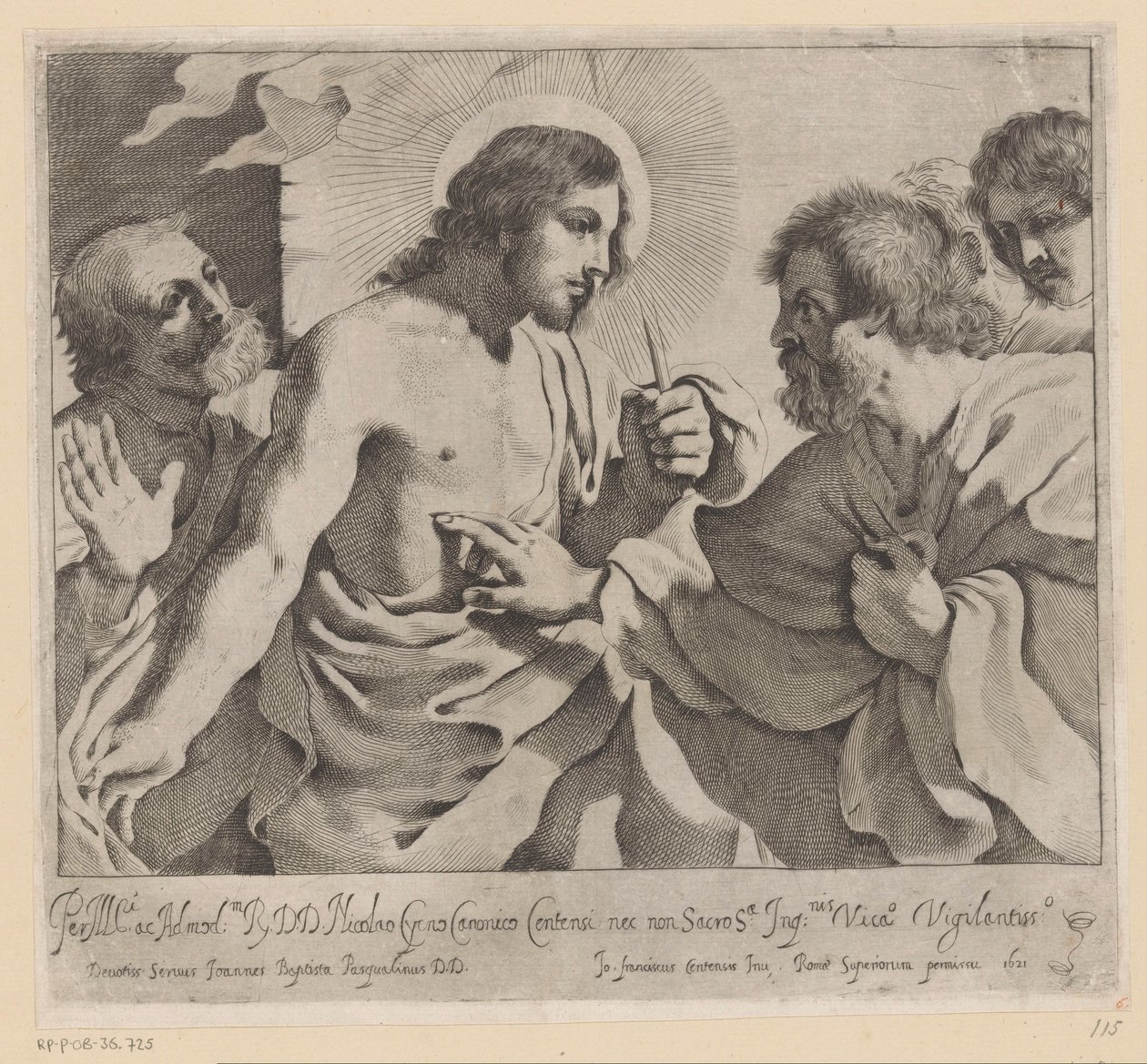 Incredulità di Tommaso da Giovanni Battista Pasqualini