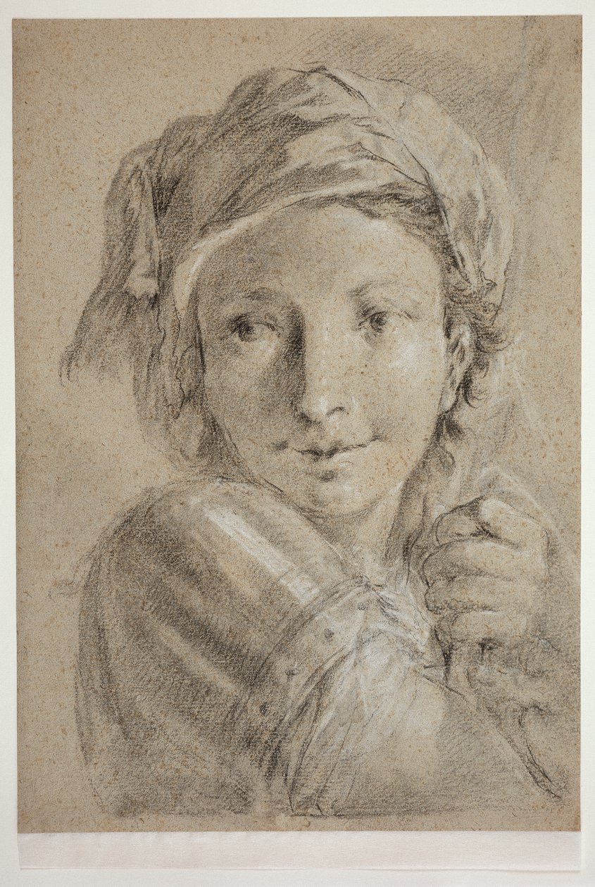 Testa di un giovane soldato da Giovanni Battista Piazzetta