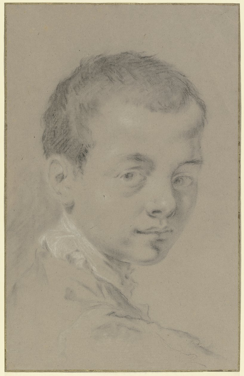 Testa di ragazzo, vista a tre quarti da Giovanni Battista Piazzetta