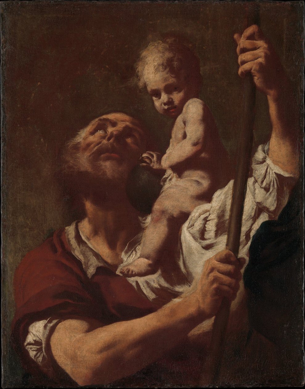 San Cristoforo che porta il Bambino Gesù da Giovanni Battista Piazzetta