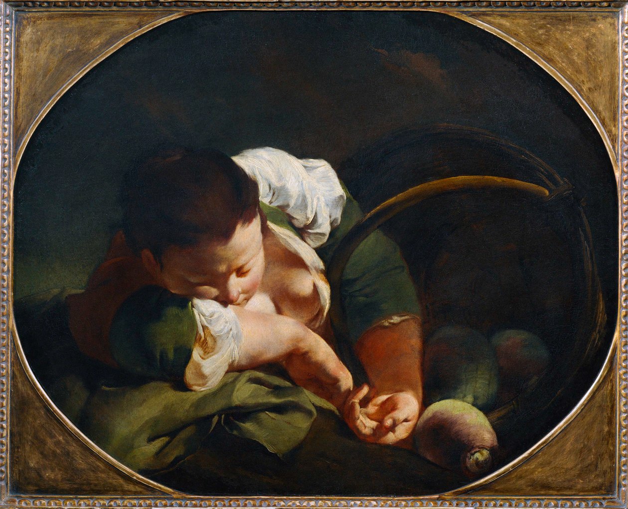 Contadina addormentata (dipinto su tela) da Giovanni Battista Piazzetta