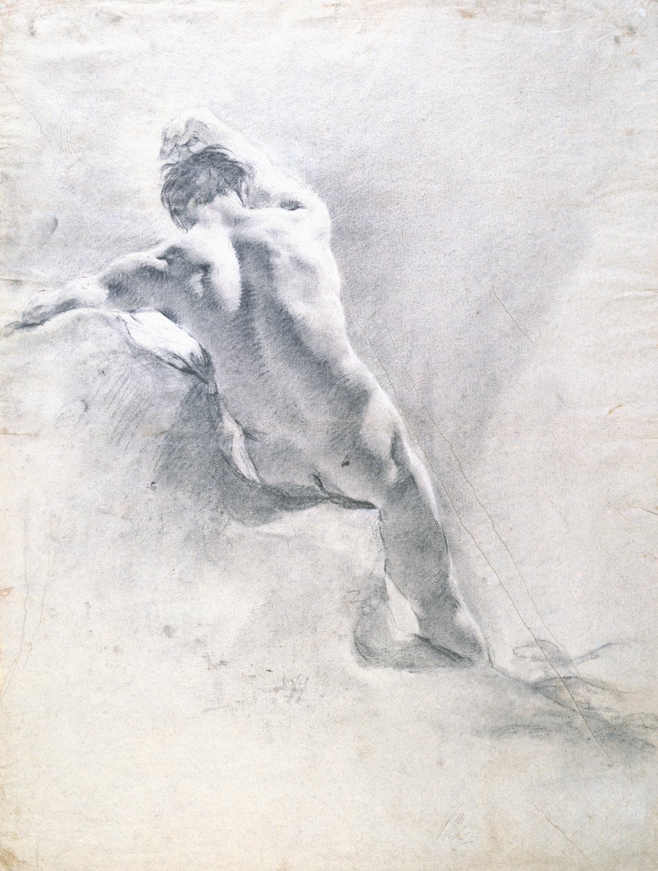 Studio di un nudo maschile, c.1715 da Giovanni Battista Piazzetta