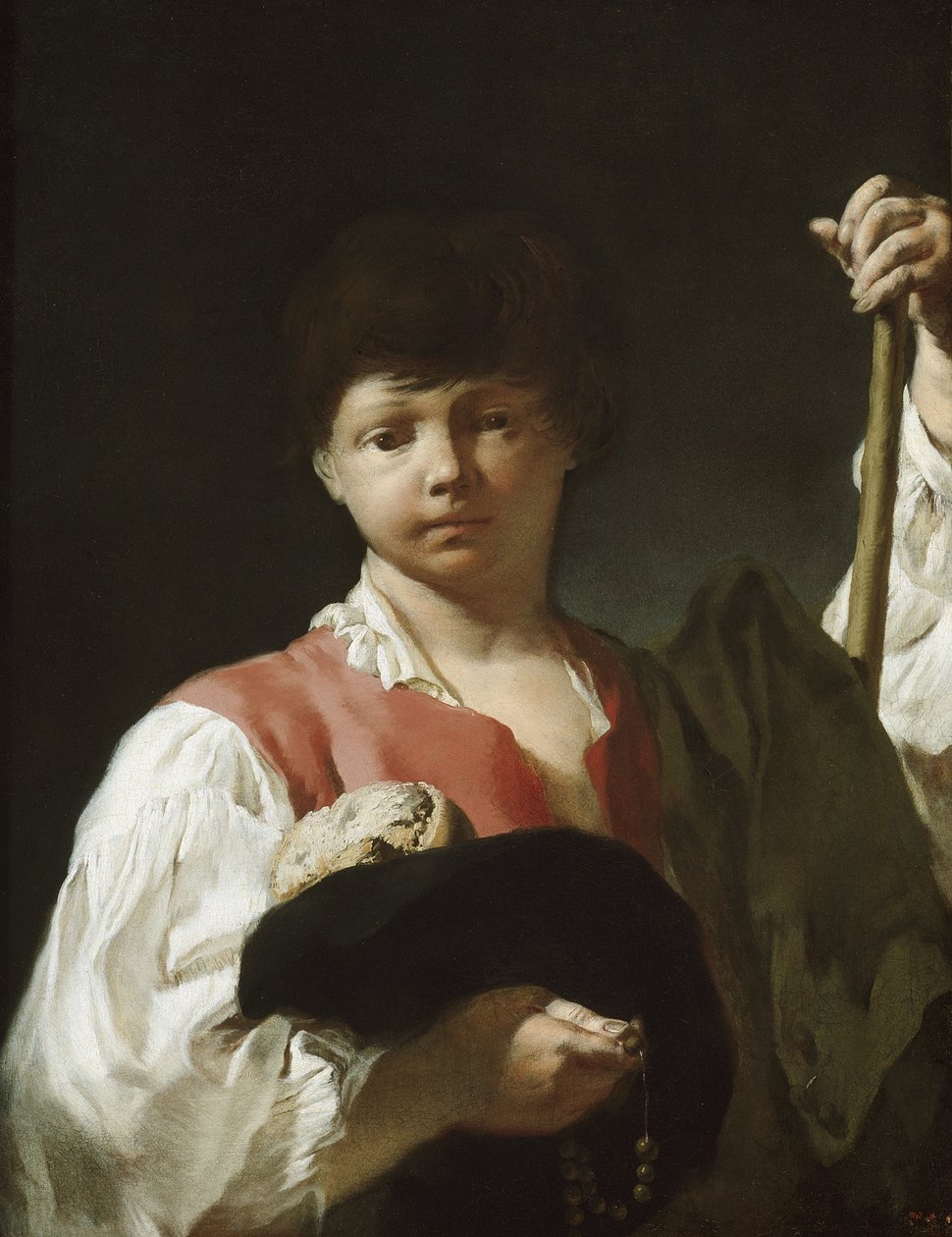 Il Ragazzo Mendicante, o Il Giovane Pellegrino, 1738-39 da Giovanni Battista Piazzetta