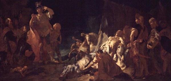 La Morte di Dario da Giovanni Battista Piazzetta