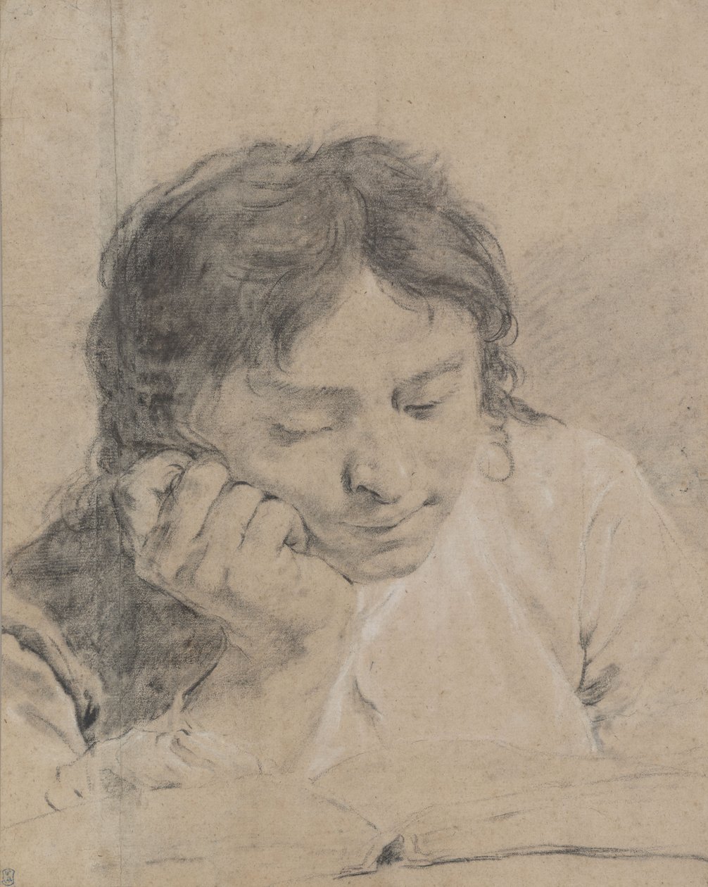 Ragazzino che legge un libro da Giovanni Battista Piazzetta