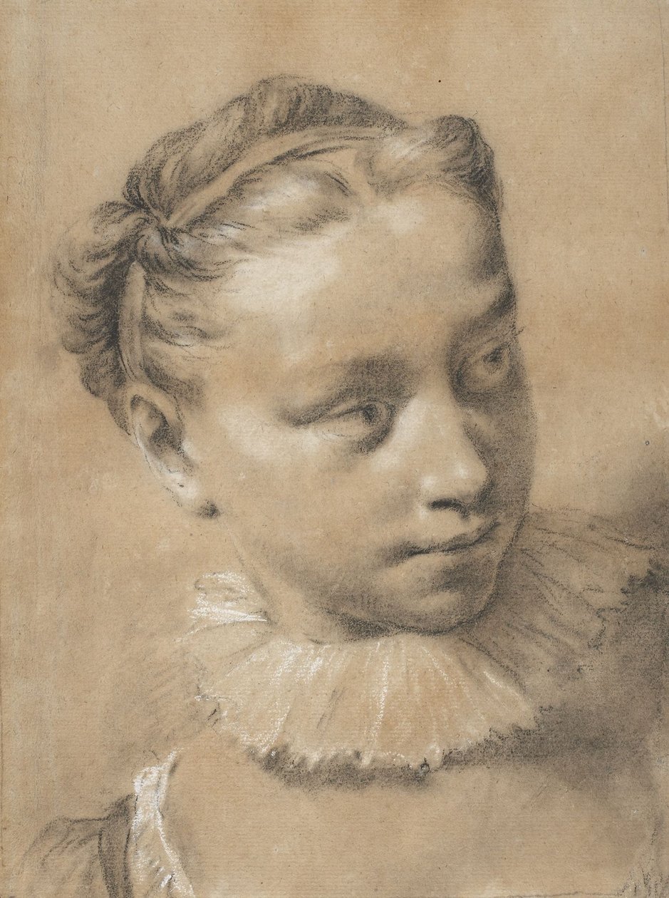 Giovane ragazza con gorgiera da Giovanni Battista Piazzetta