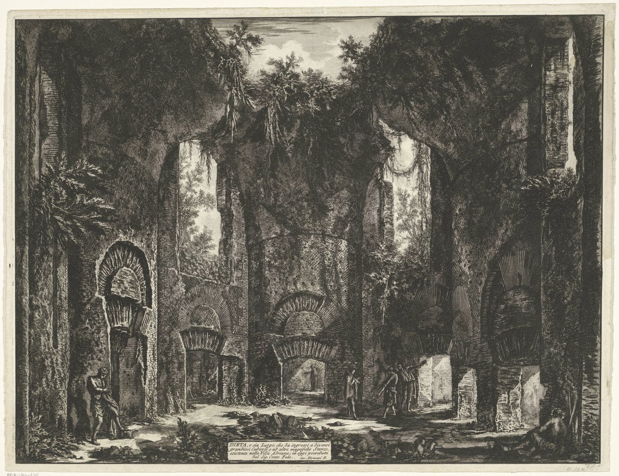 Accademia nella Villa Adriana a Tivoli da Giovanni Battista Piranesi